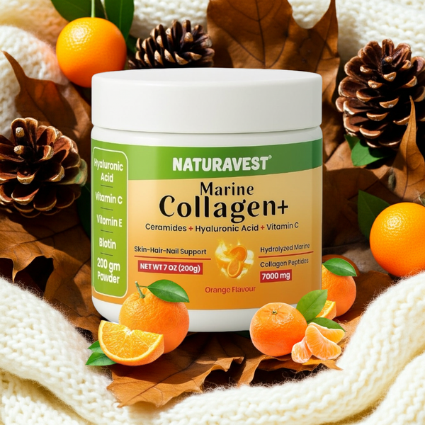 Marine Collagen | Biotin & Hyaluronic Acid | Firm Skin & Strong Hair (Orange)