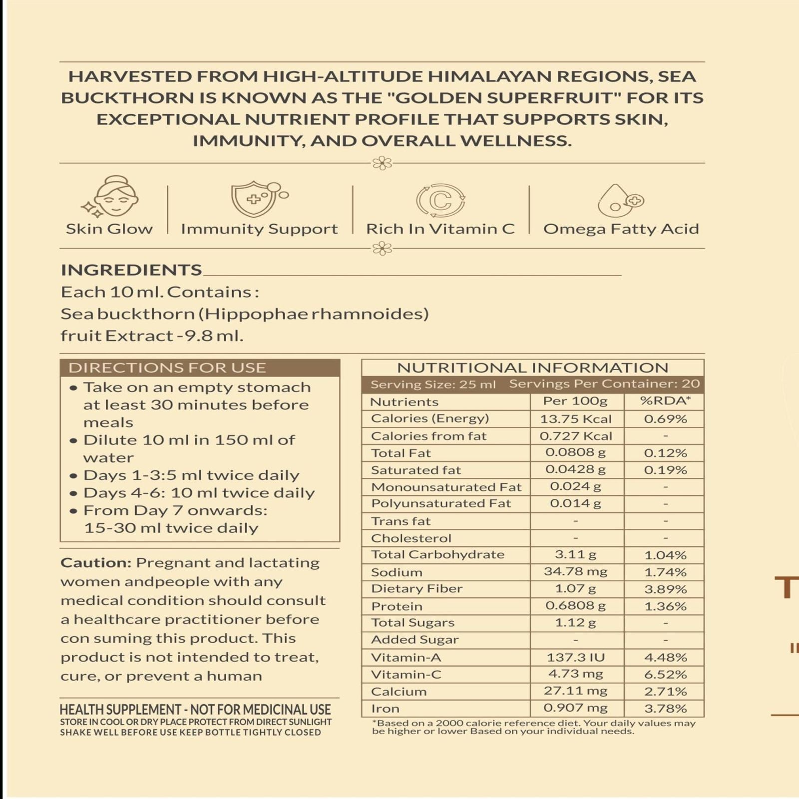 Himalayan Sea Buckthorn Pure Pulp | Not Diluted Juice. The Real Thing.